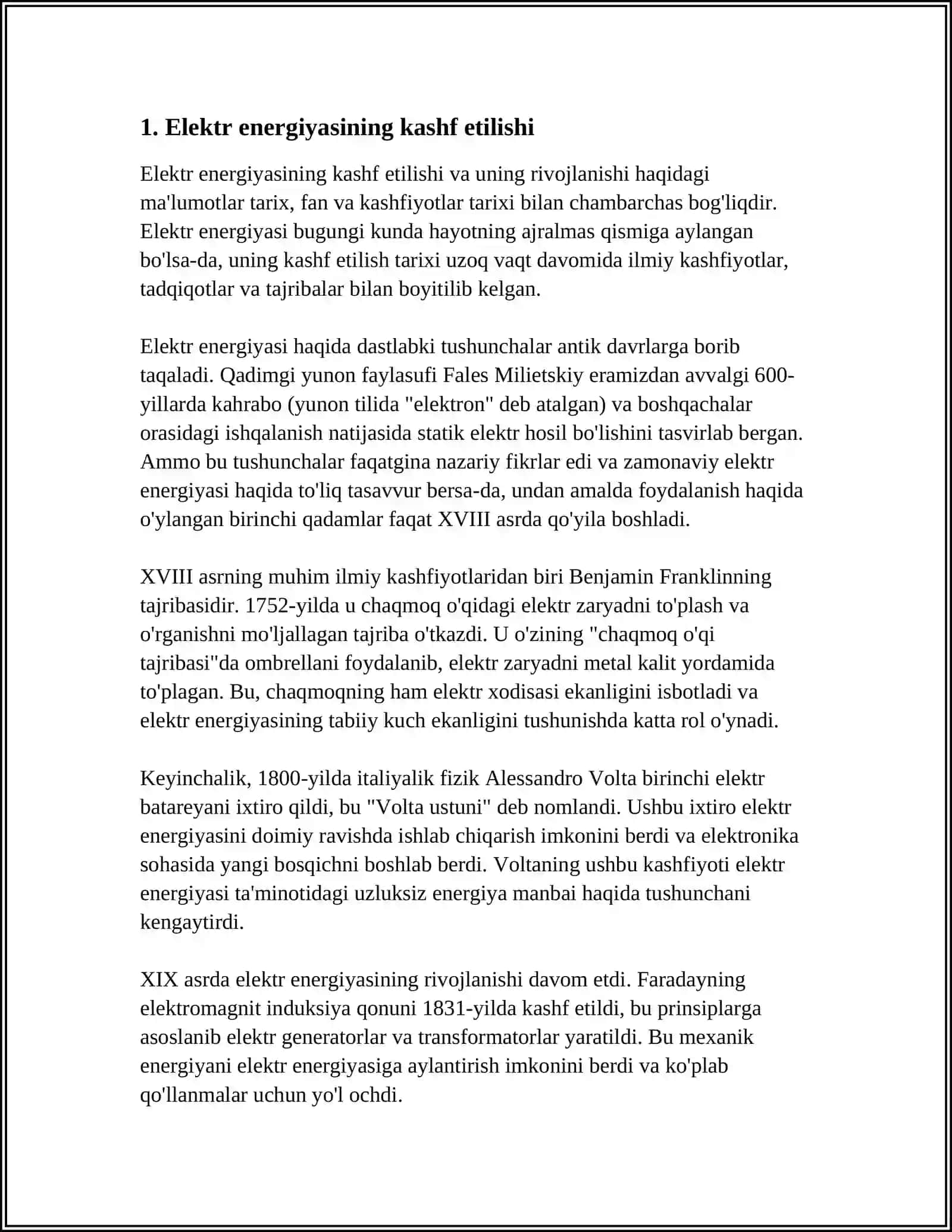 ELEKTR ENERGIYA TARIXI 3
