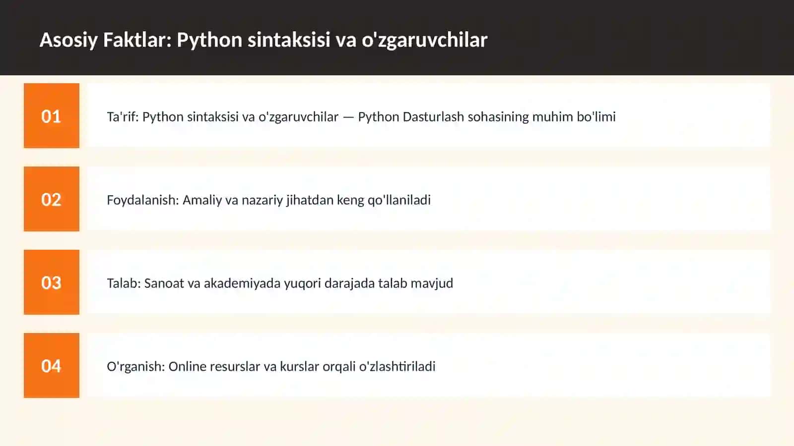 DASTURLASH | PYTHON DASTURLASH 3