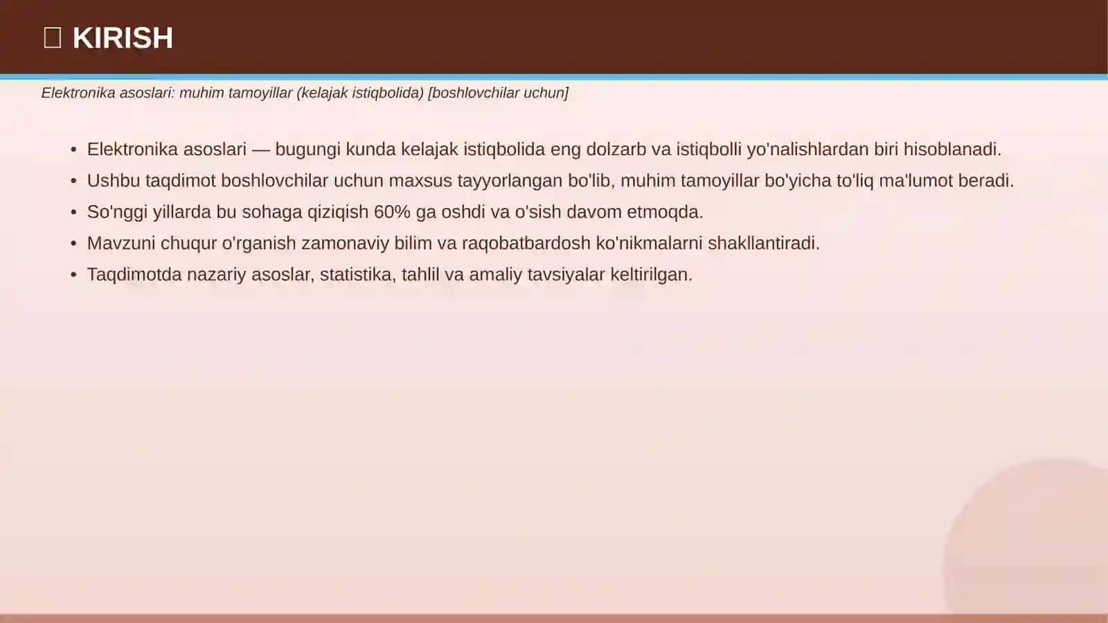 ELEKTRONIKA ASOSLARI 3