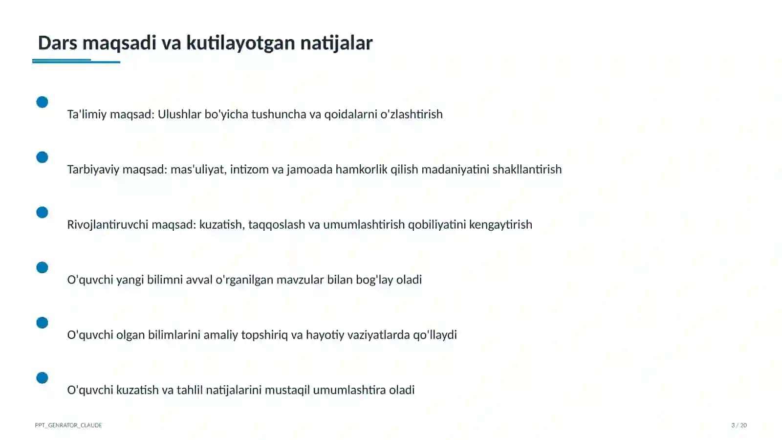 Ulushlar (3-sinf) 3