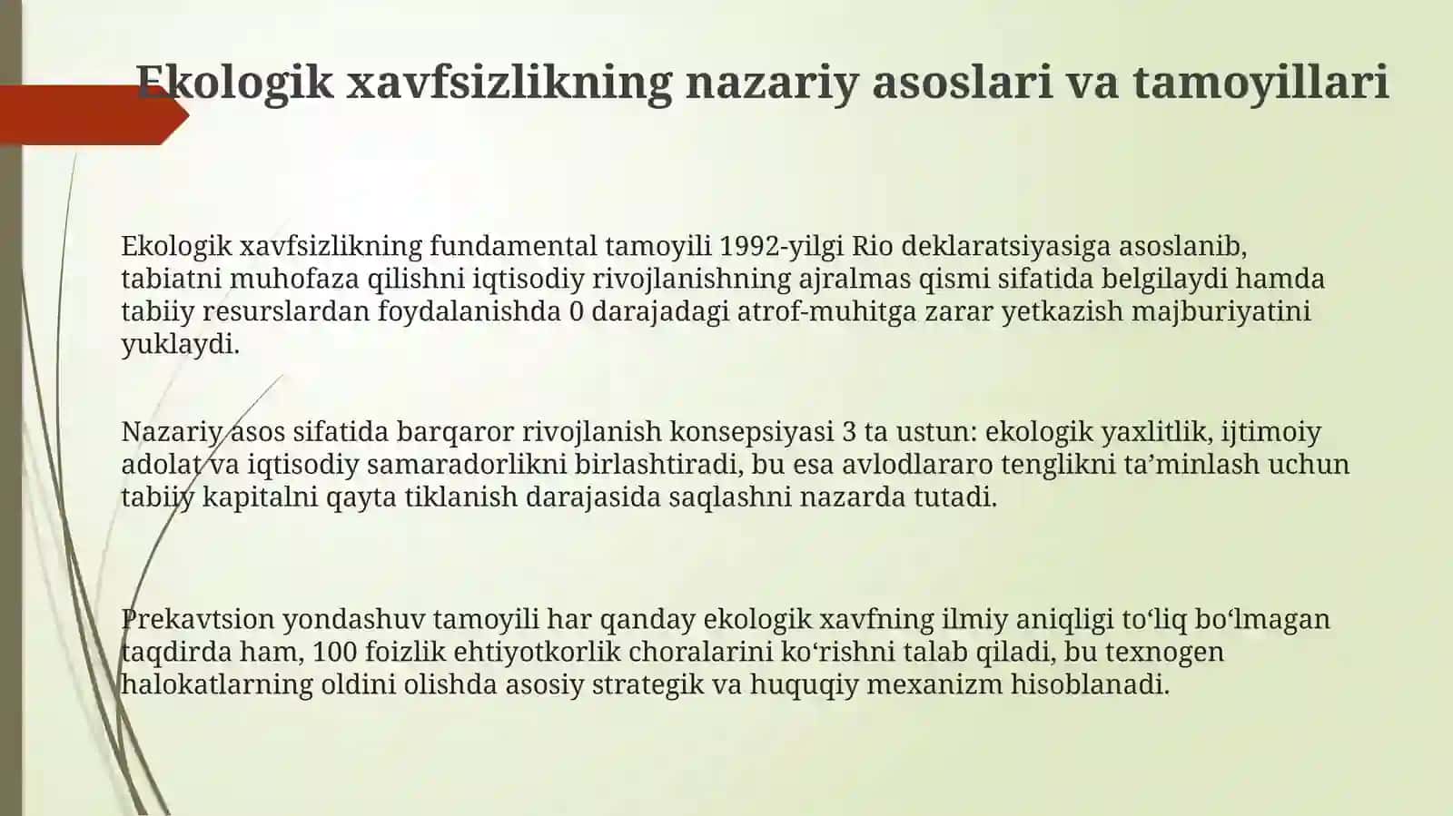 Ekologik xavfsizlik va favqulodda vaziyatlarga tayyorgarlik 3