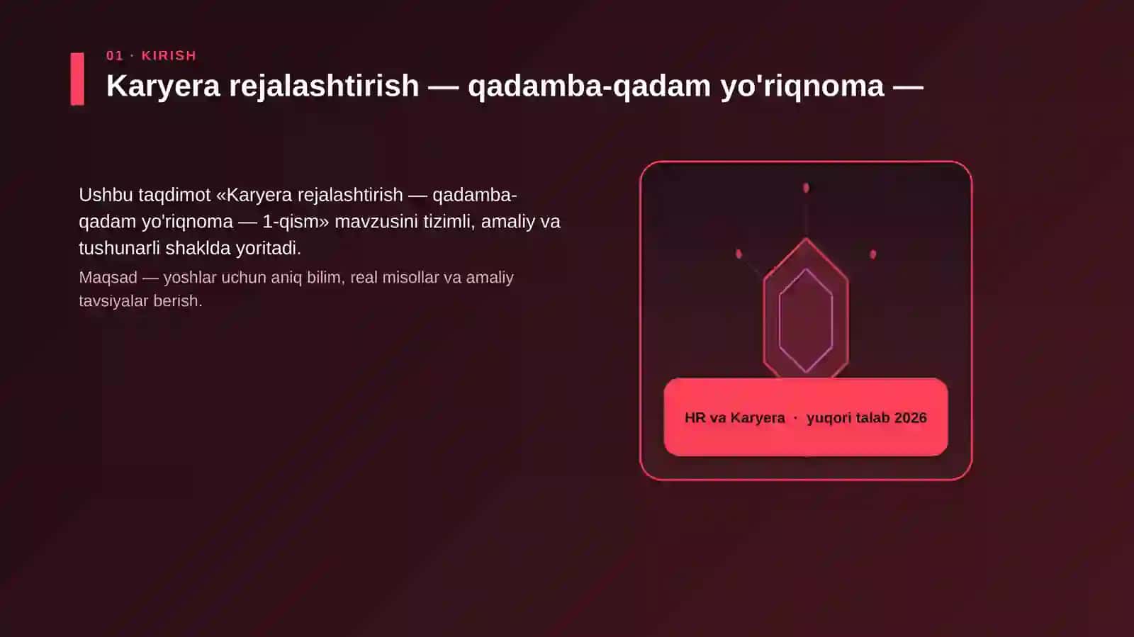 Karyera rejalashtirish — qadamba-qadam yo'riqnoma — 1-qism 3