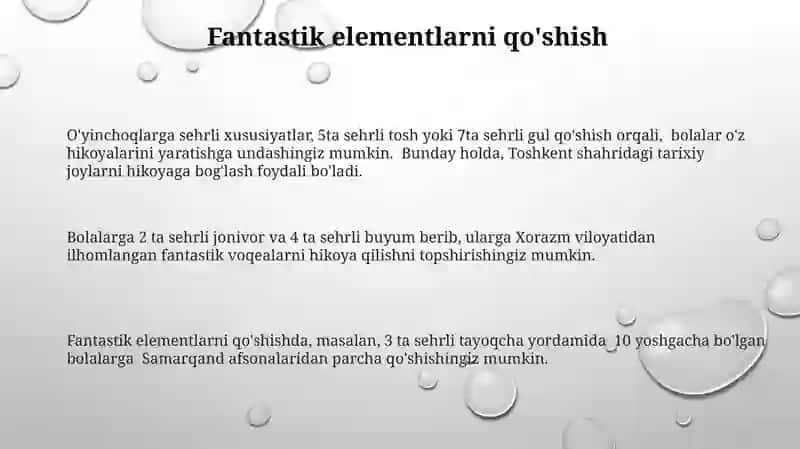Oʻyinchoq va predmetlarga qarab hikoya qilishga oʻrgatish 3