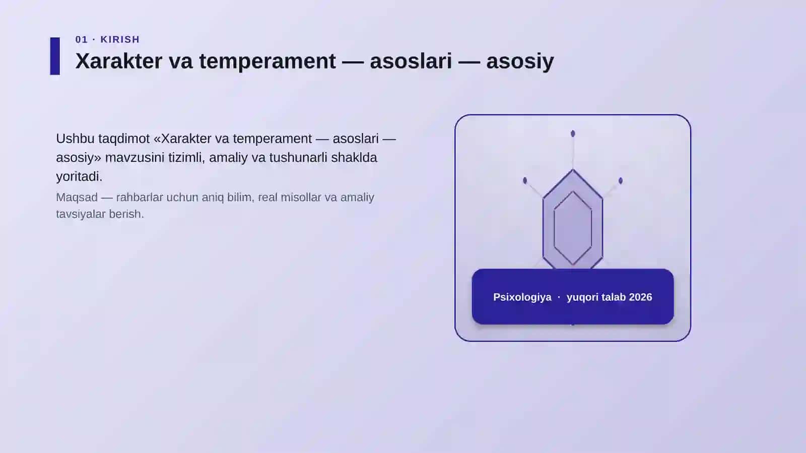 Xarakter va temperament — asoslari — asosiy 3