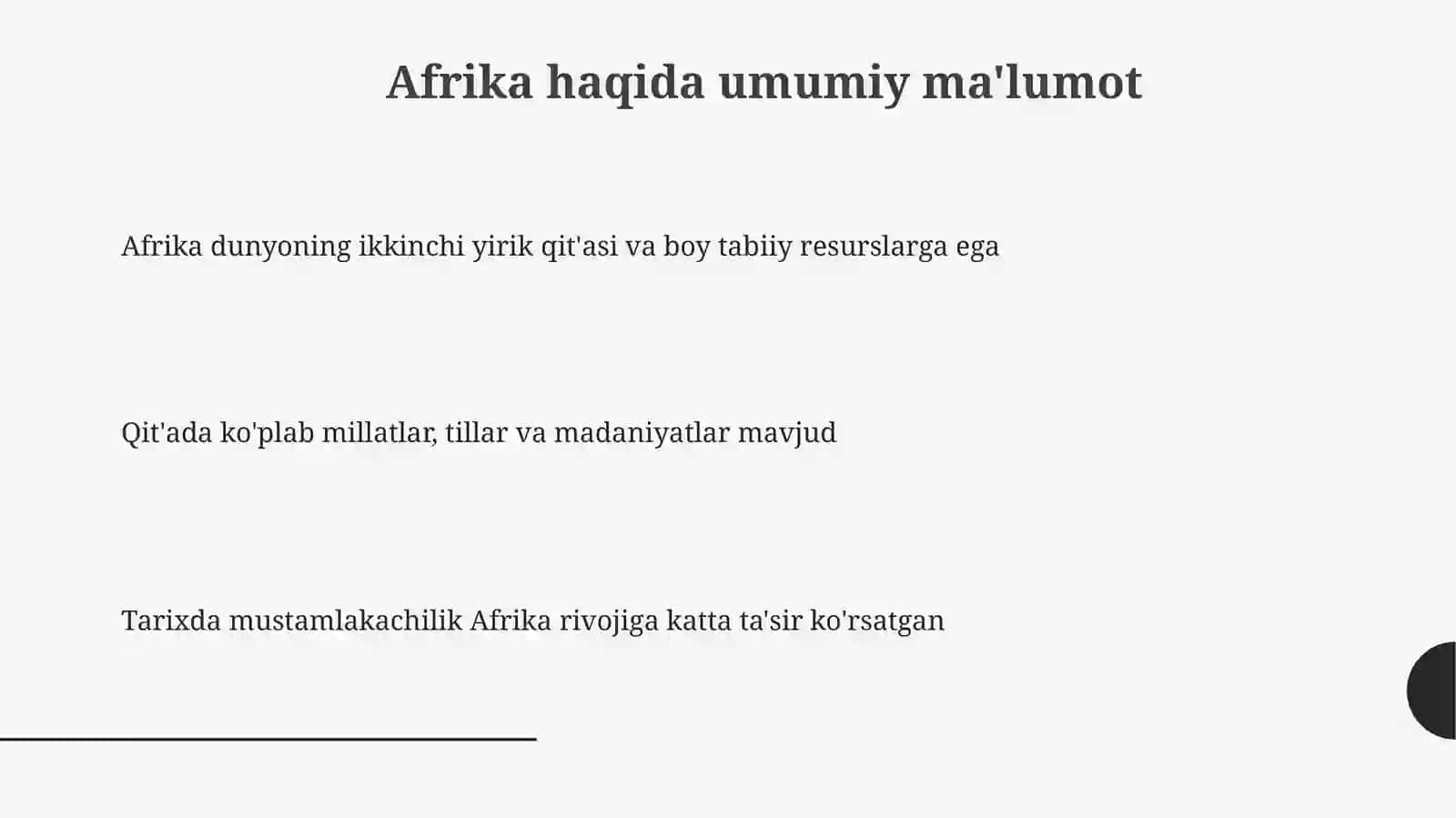 Afrika mamlakatlarida mustamlakachilik va taraqqiyot muammolari 3