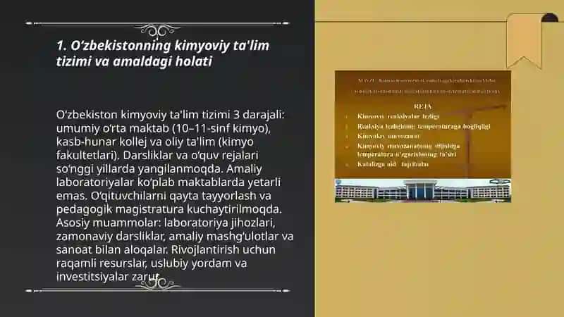 Kimyoviy ta'limning zamonaviy holati va uni rivojlantirish istiqbollari 3