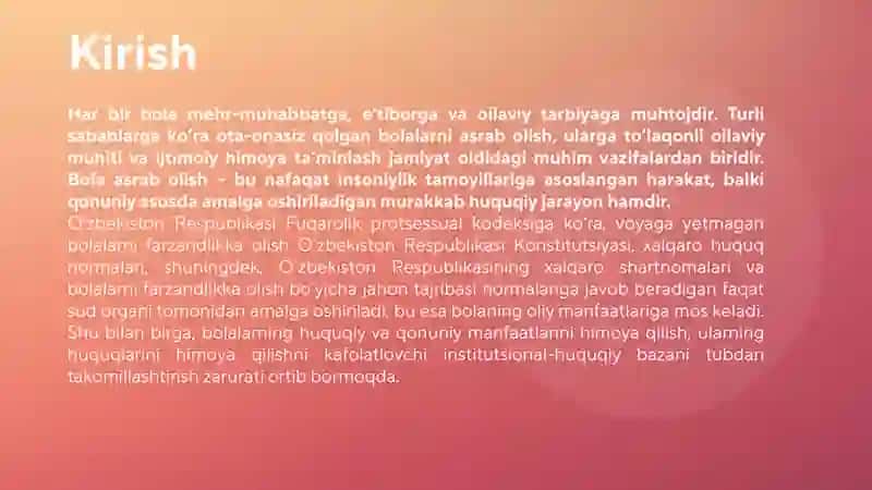 Bola asrab olish tartibi va uning huquqiy asoslari 3