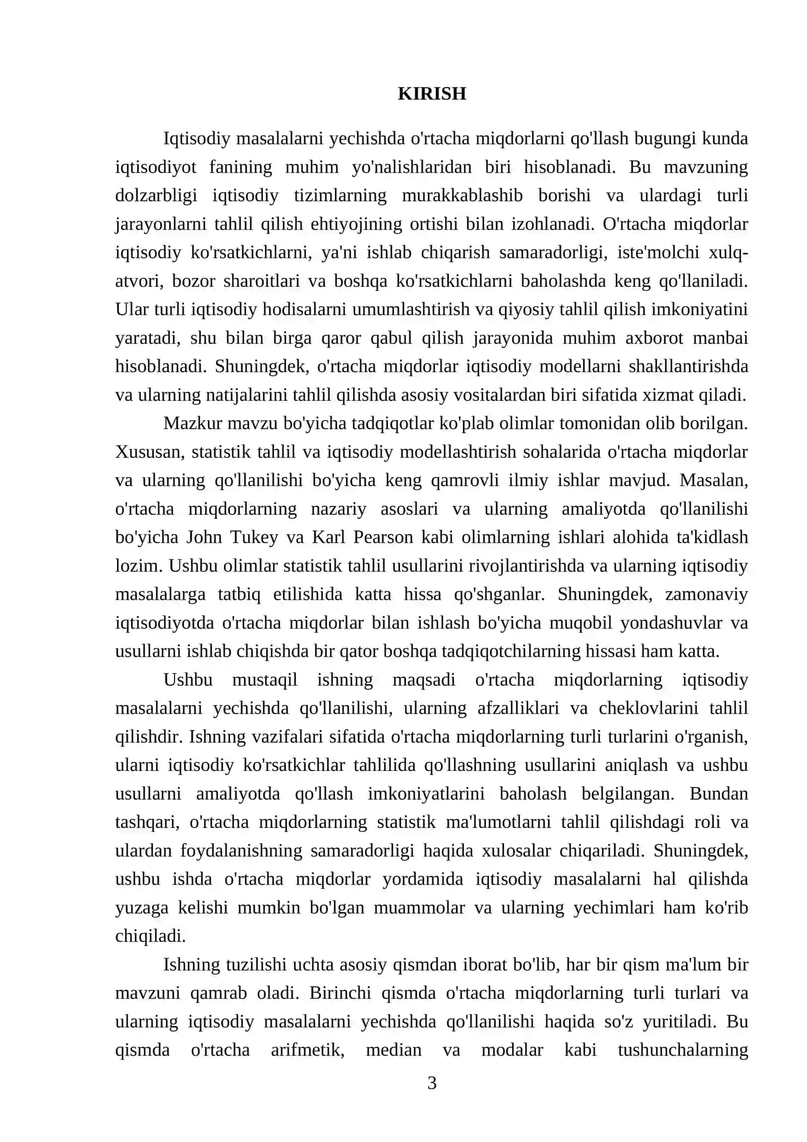Iqtisodiy masalalarni yechishda o'rtacha miqdorlarni qo'llash 3