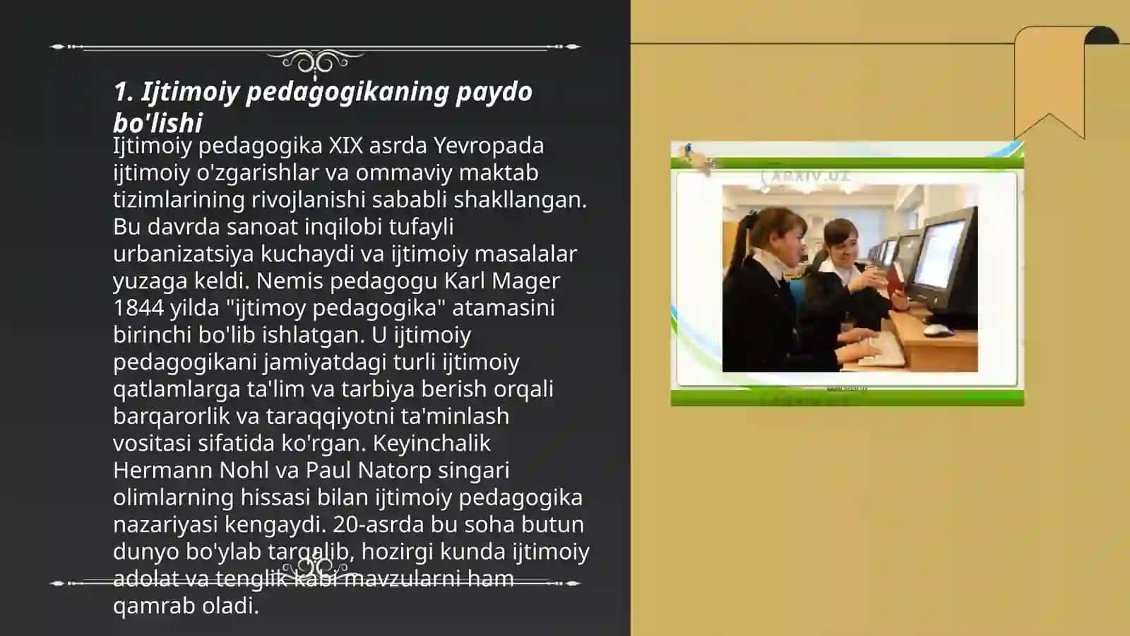 Xorijda va Ozbekistonda ijtimoiy pedagogikaning rivojlanish tarixi 3