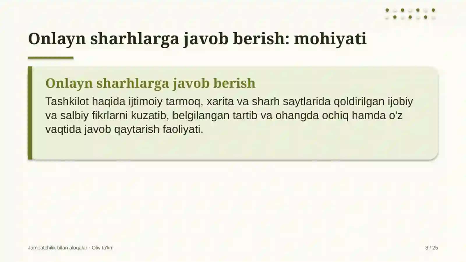 Bolalar turizmida onlayn sharhlarga javob berish 3