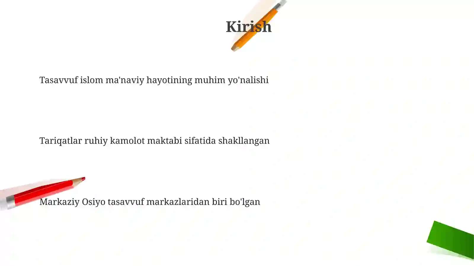 Markaziy Osiyodatariqatlarning shakllanishi 3