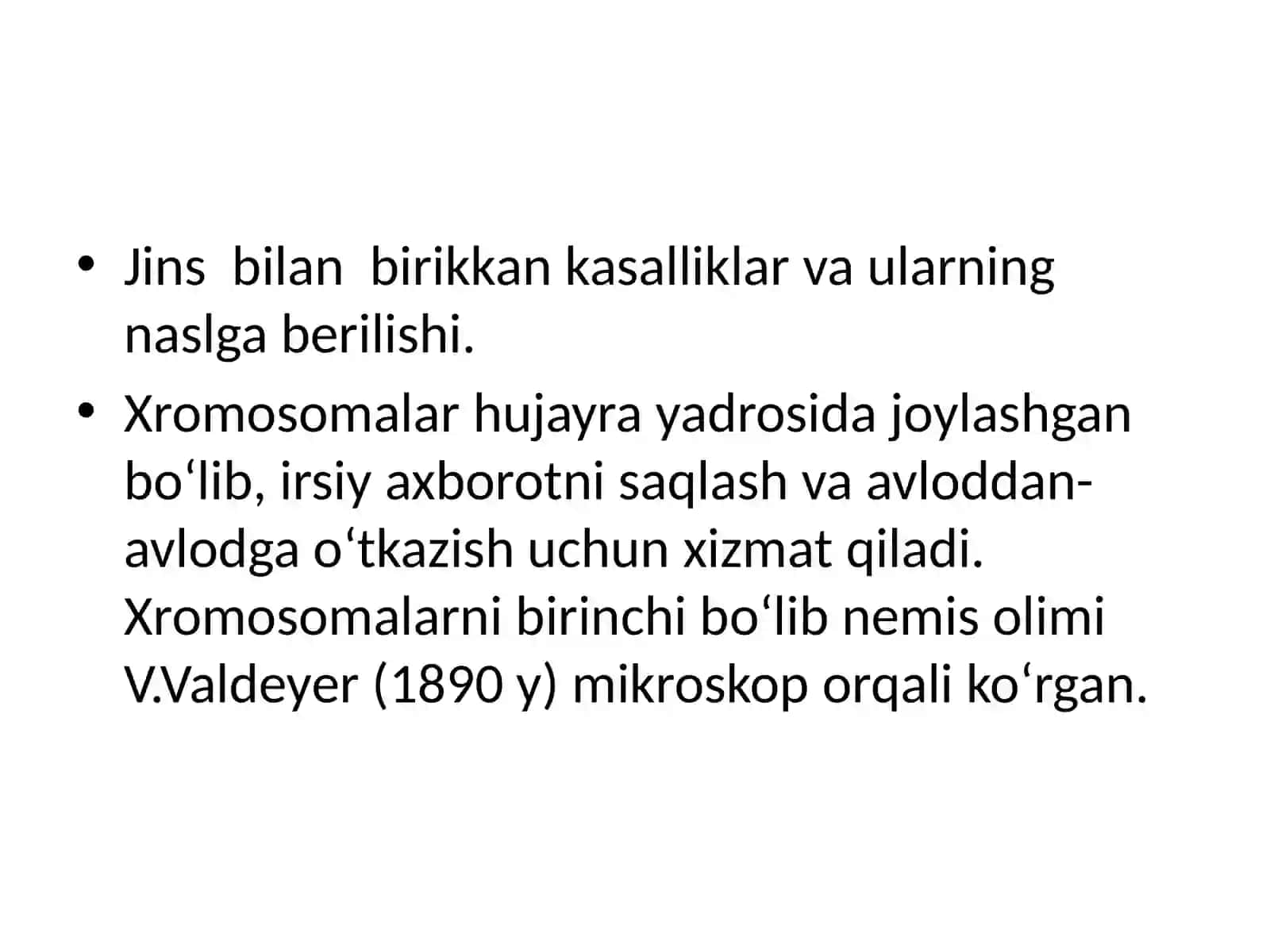 Xromosoma nazariyasi. Bеlgilarning birikkan holda naslga o’tishi 3