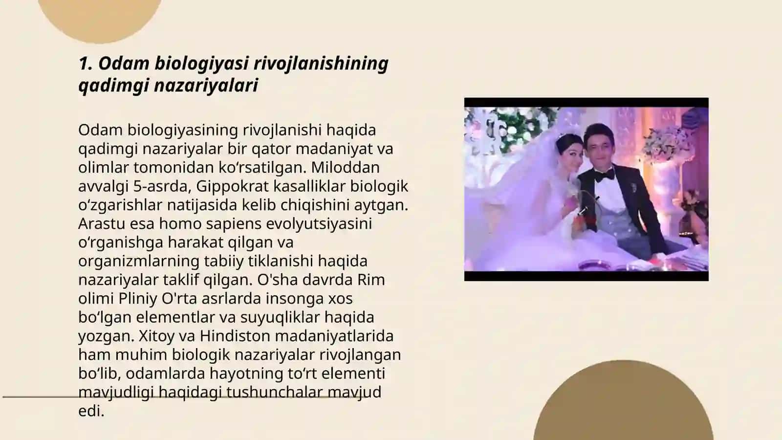 Odam biologiyaning rivojlanish tarixi 3