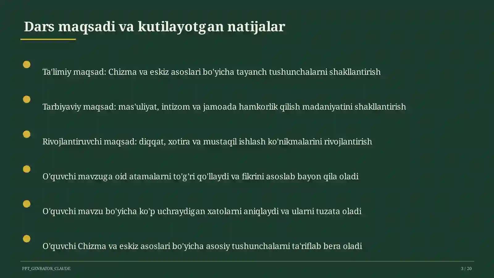 Chizma va eskiz asoslari (6-sinf) 3