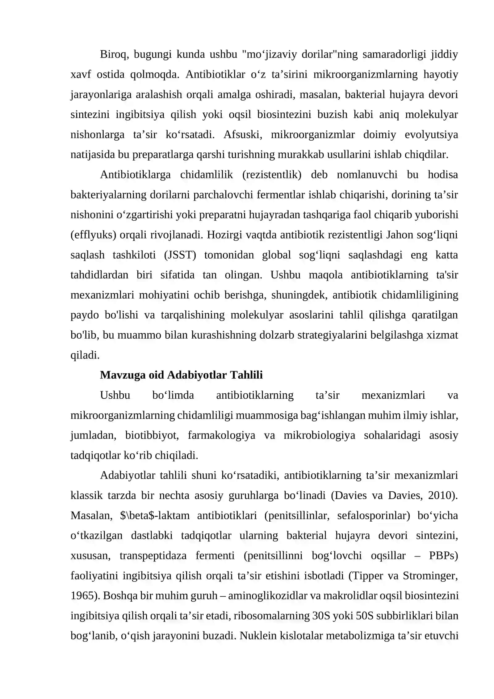 Antibiotiklarning mikroorganizlarga ta'sir mexanizmi 3