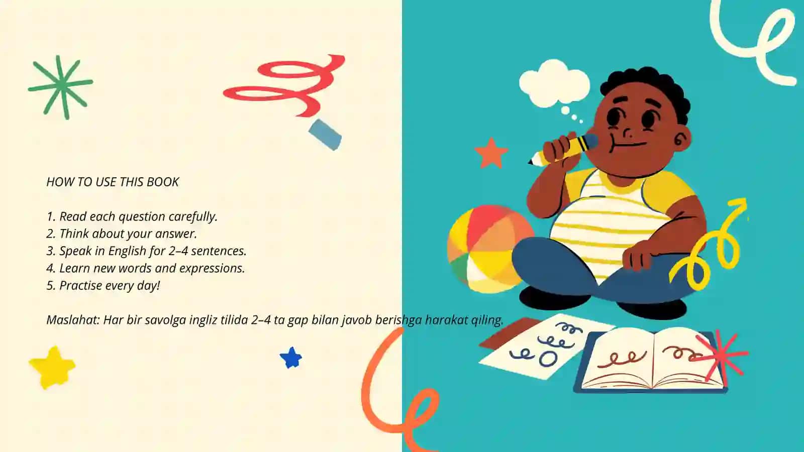Speaking Questions A2–B1 | 50 English Questions with Uzbek Translation 3