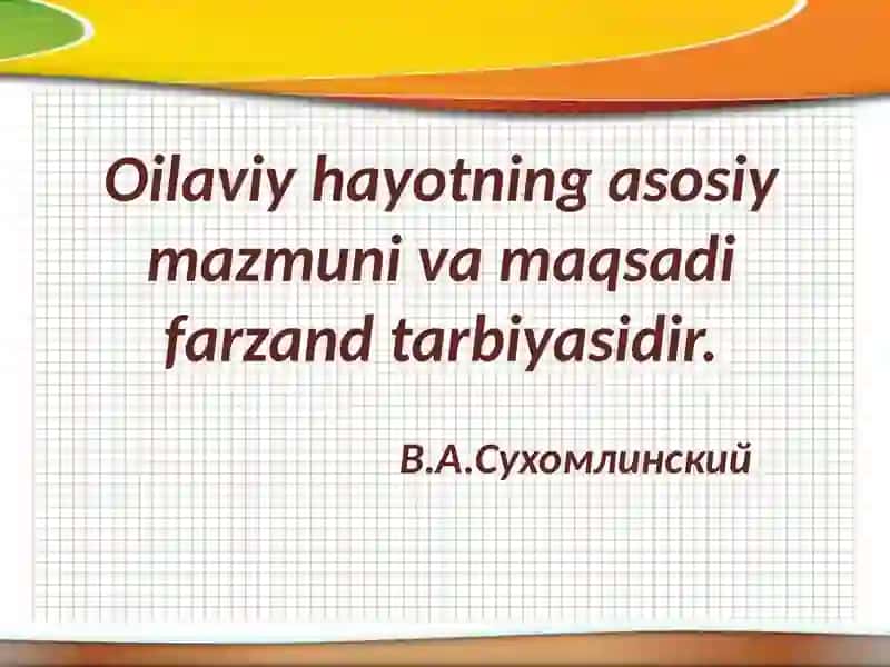 Ta'lim muassasasi va oilaning o'zaro ta'siri 3