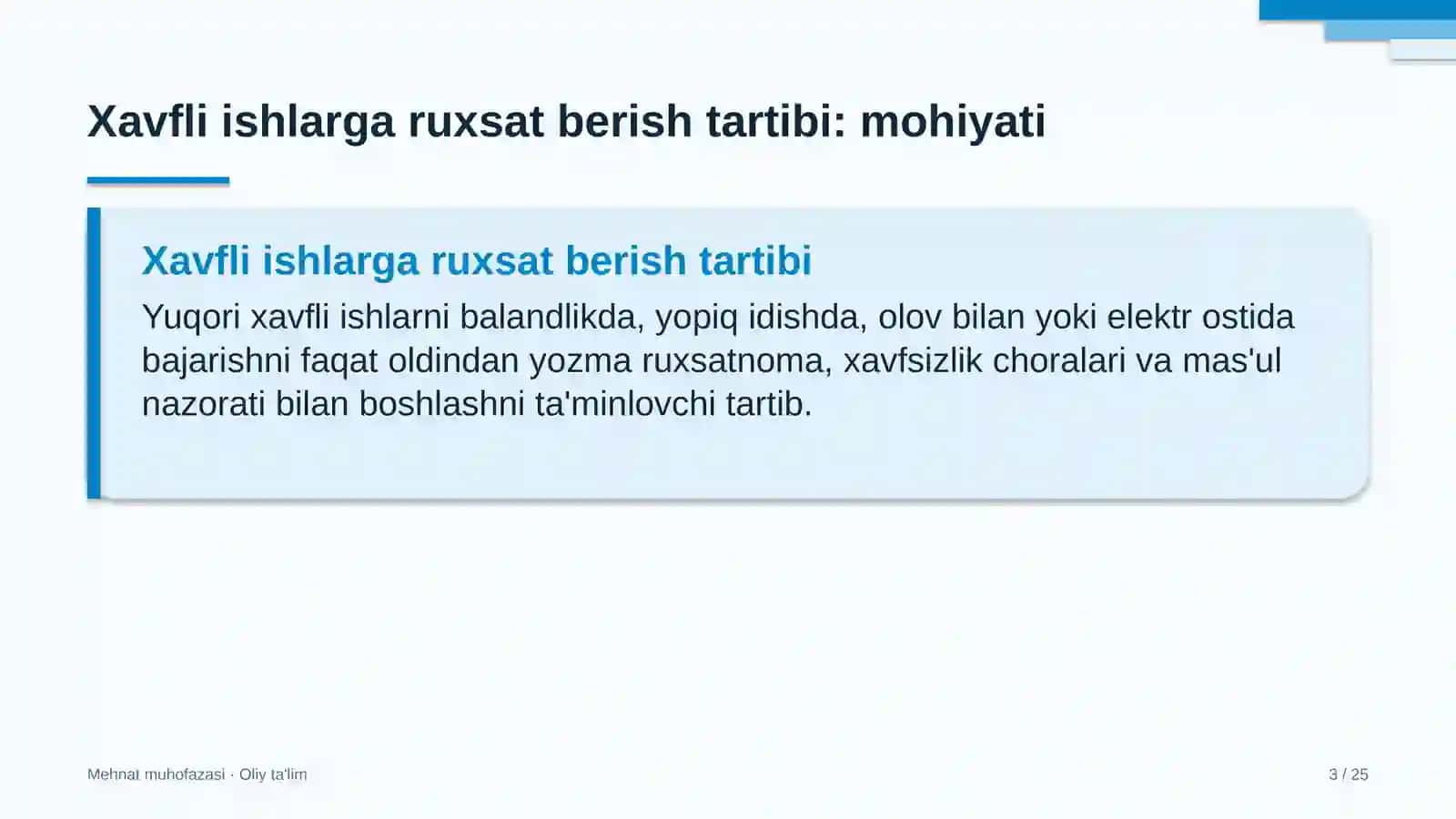 muzeylarda xavfli ishlarga ruxsat berish tartibi 5274 3