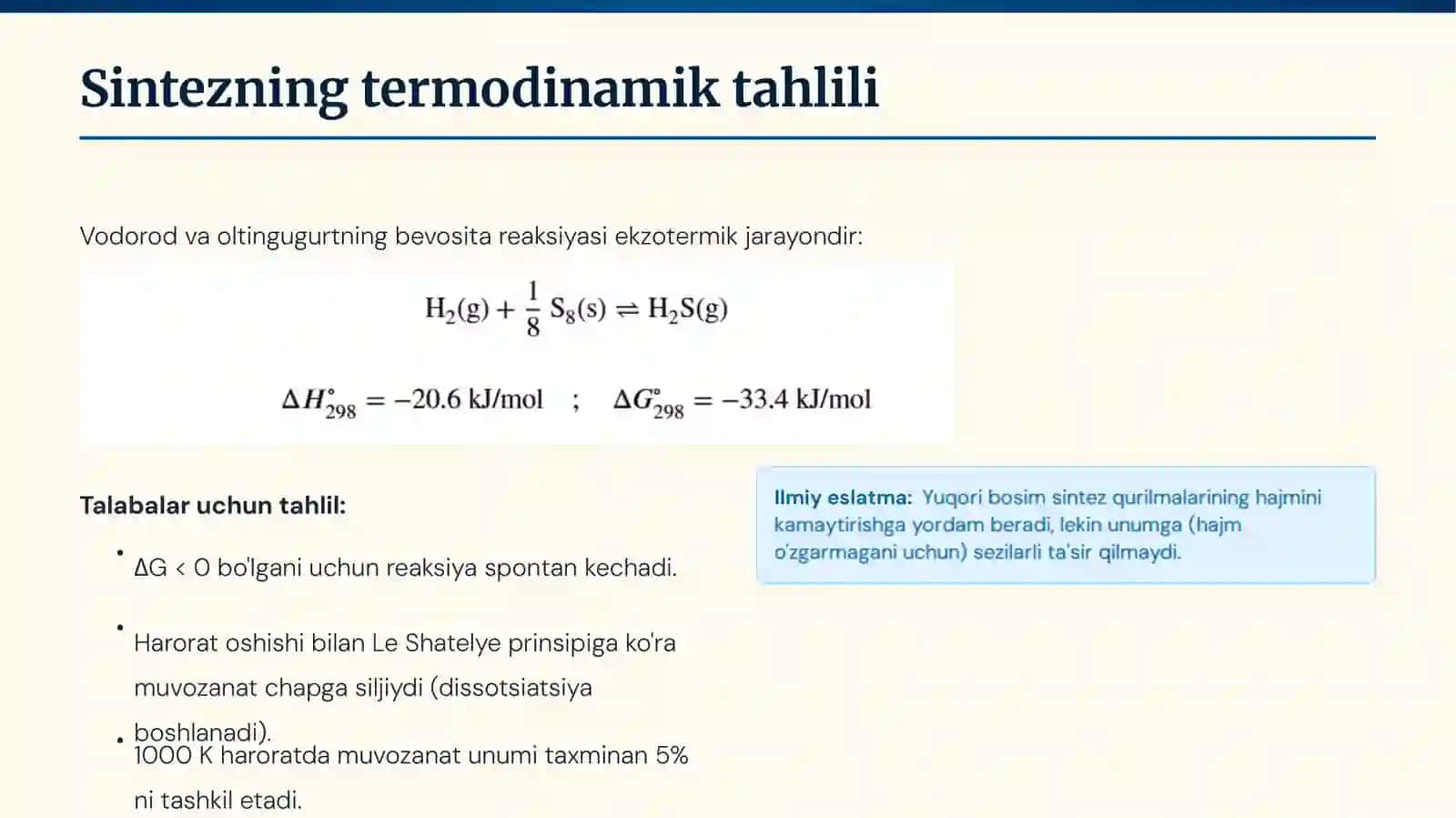 Vodorod sulfid (H2S)ni olinish usullari 3