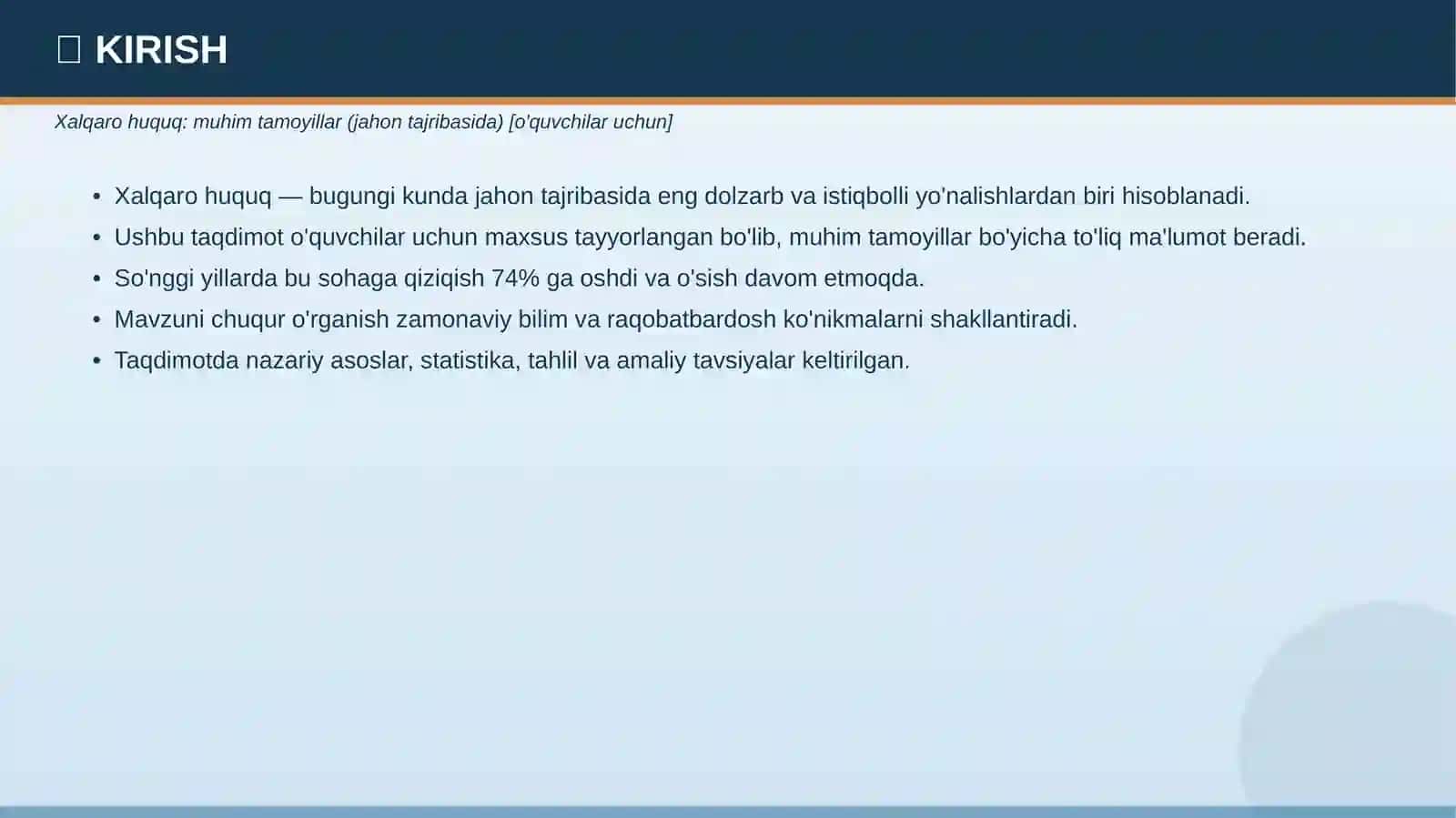 Xalqaro Huquq - Muhim Tamoyillar 3