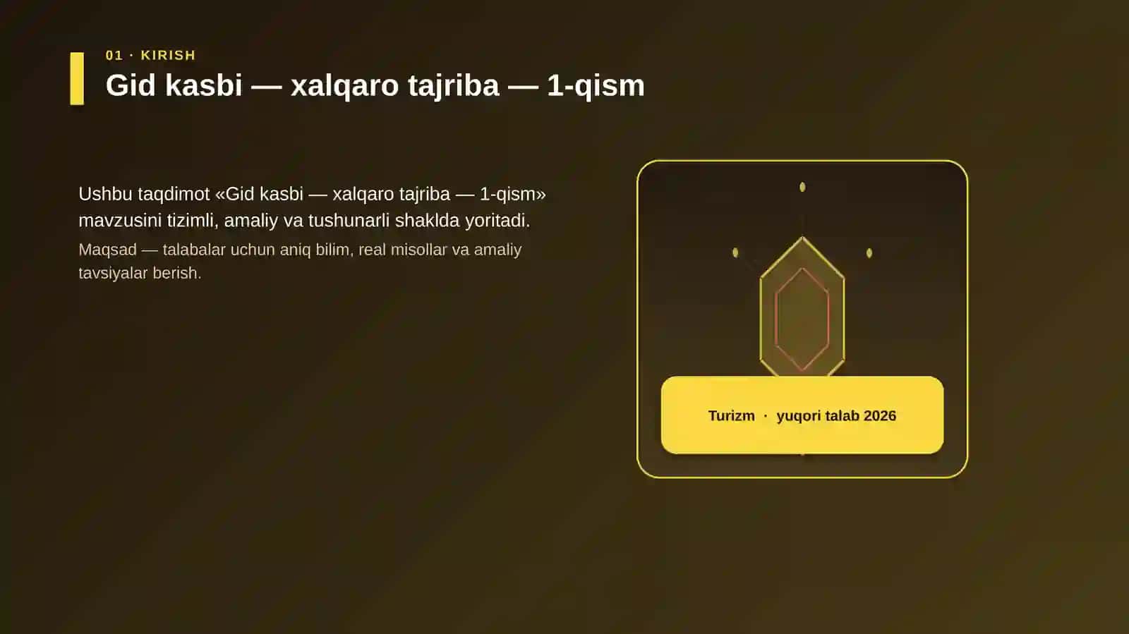 Gid kasbi — xalqaro tajriba — 1-qism 3