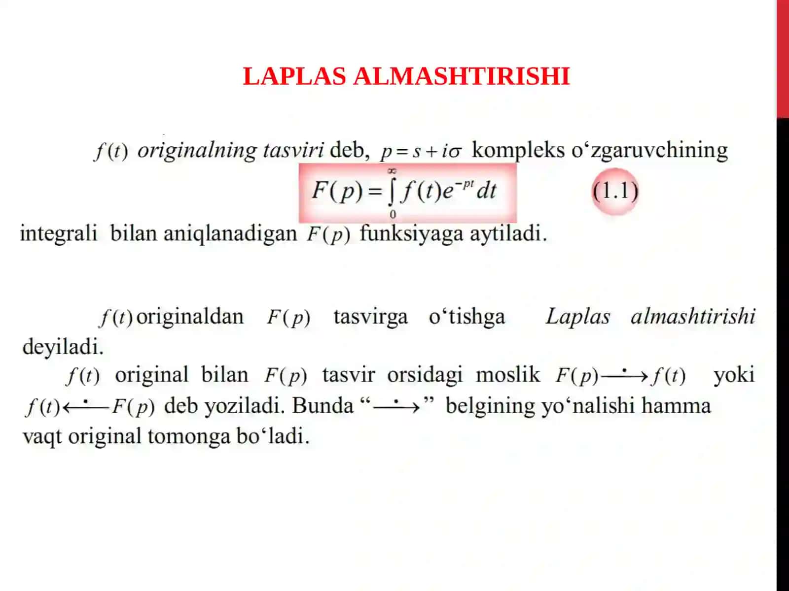 LAPLAS ALMASHTIRISHLARI 3