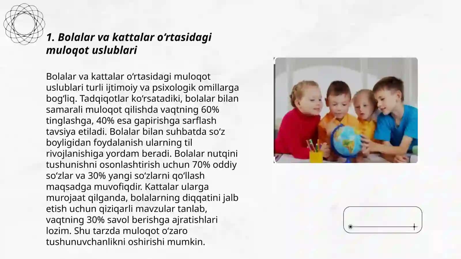 Bolalar va kattalar o‘rtasidagi muloqot uslublari 3