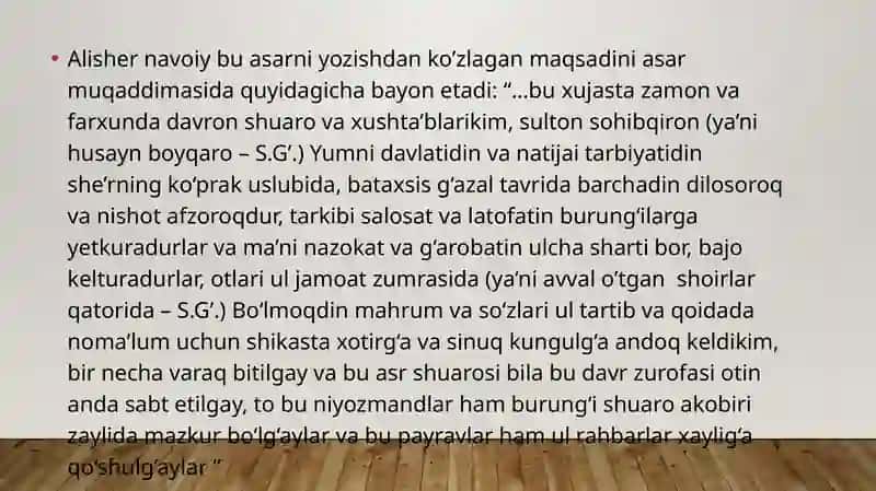 “Majolis un-nafois” tazkirasining yaratilishi, yangi an’anaga asos solingani xususida 3