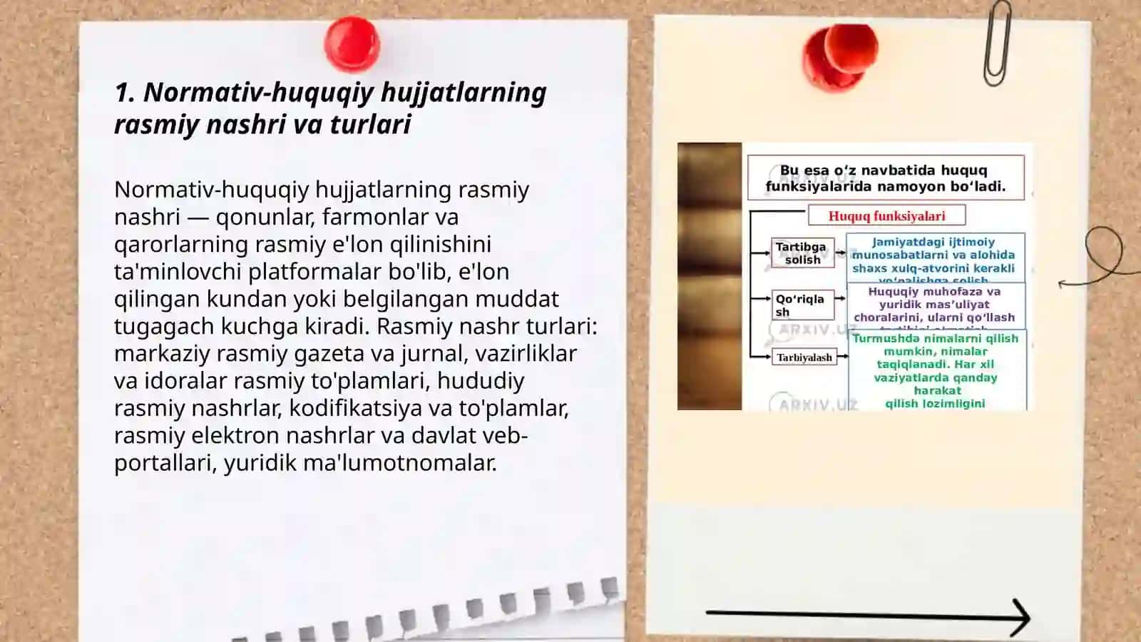 Normativ-huquqiy hujjatlarning rasmiy nashri va turlari 3
