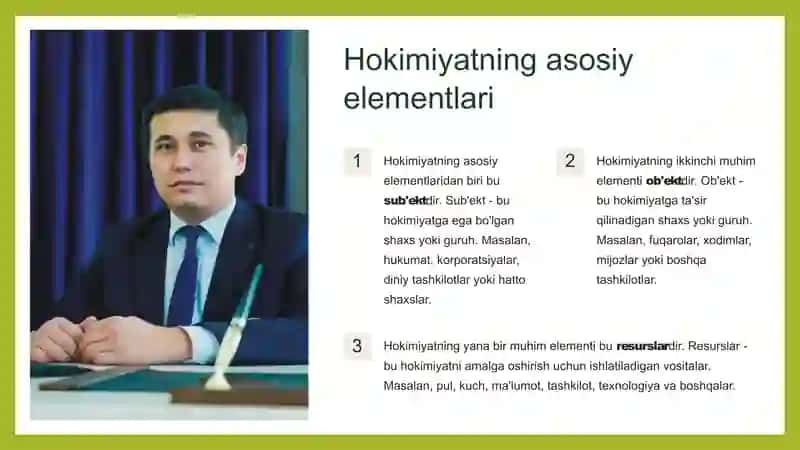 Hokimiyatning Zamonaviy Nazariyalari 3