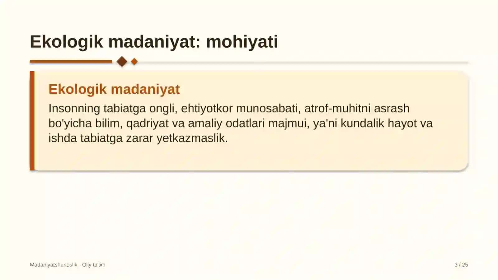 Boshqaruv servis kompaniyalarida ekologik madaniyat 3