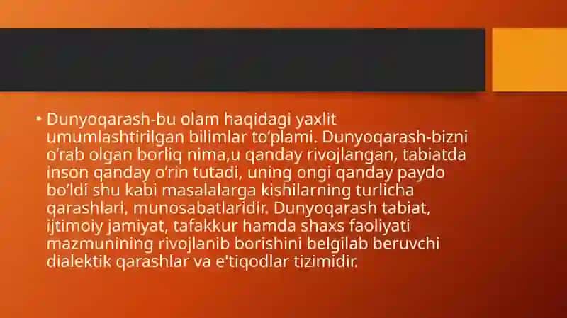 Ilmiy dunyoqarashni shakllantirish va o’quvchilarni aqliy tarbiyalash 3