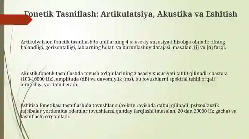 Tilning fonetik fonologik grammatik tasnifi 3