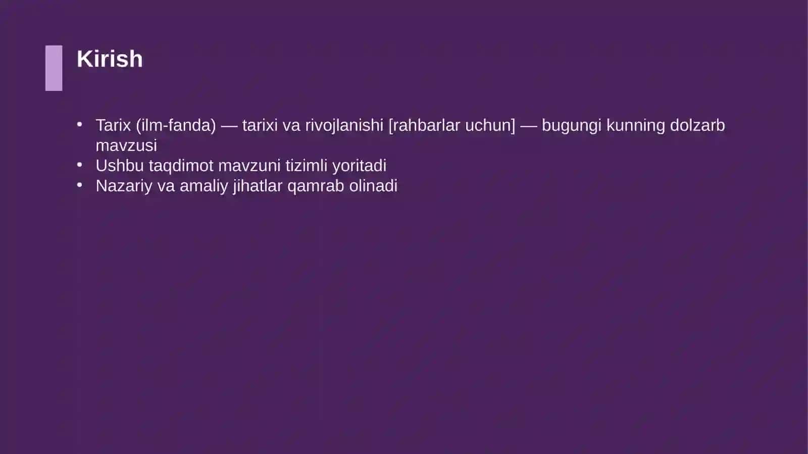 Tarix (ilm-fanda) — tarixi va rivojlanishi [rahbarlar uchun] 3