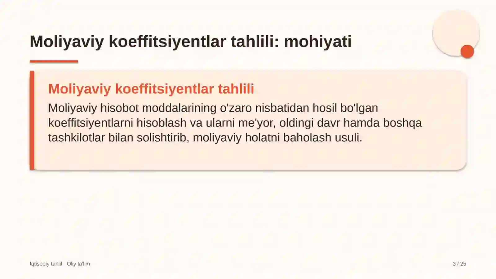 Davlat universitetlarida moliyaviy koeffitsiyentlar tahlili 3