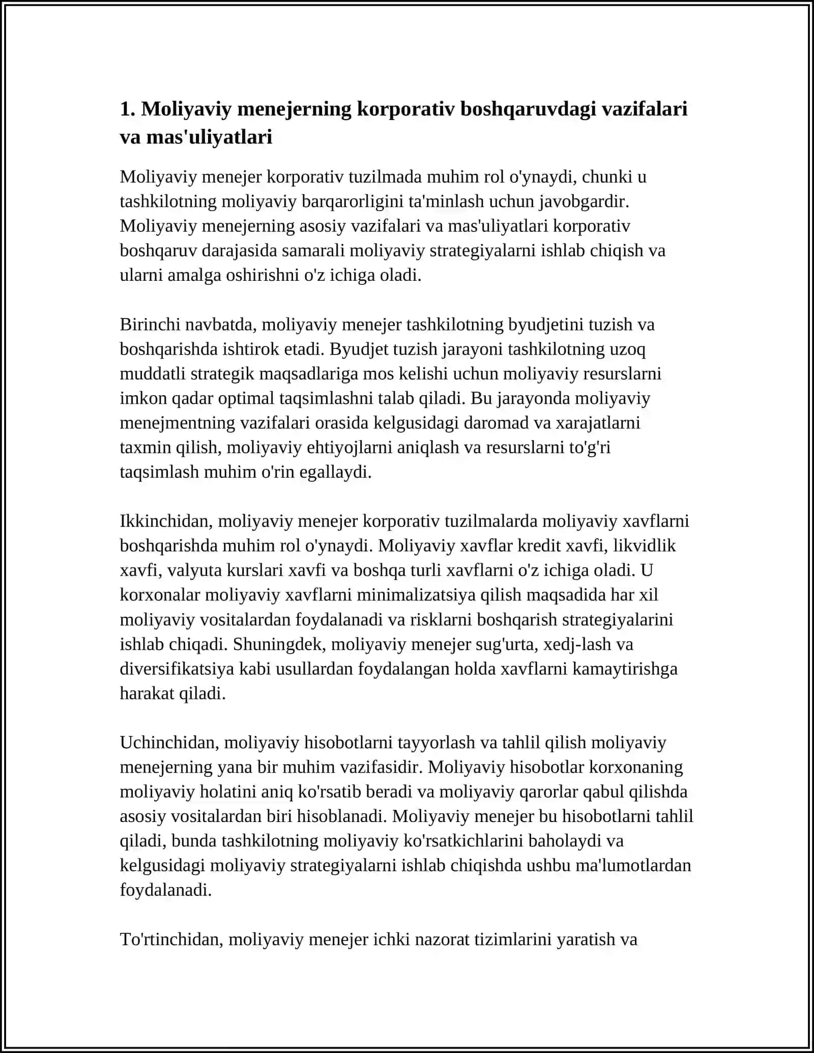 KORPORATIV TUZILMALARDA MOLIYAVIY MENEJERNING ROLI 3