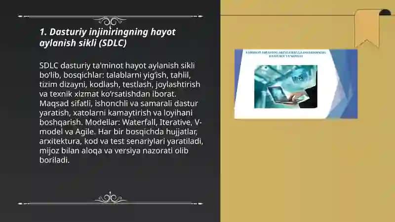 Dasturiy injiniring — zamonaviy texnologiyalar asosi 3