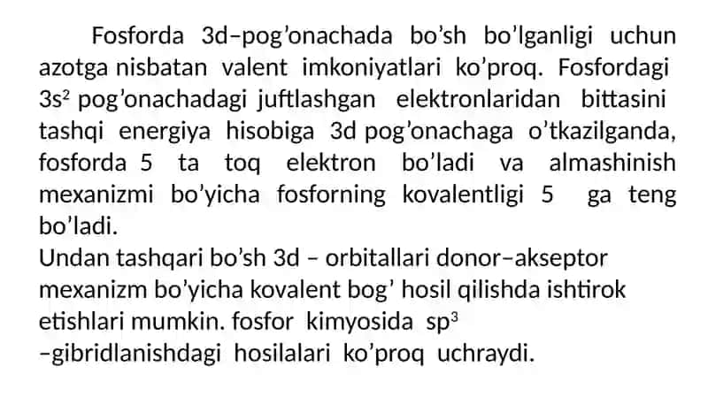 Fosfor va uning hossalari 3