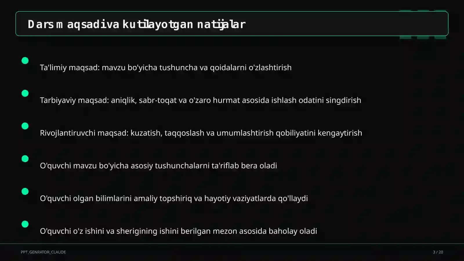 Rus adabiyoti: Lermontov she'riyati (9-sinf) 3