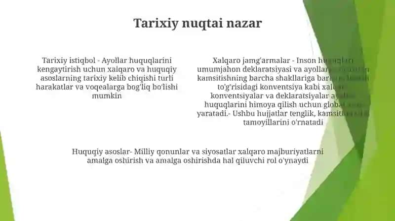 Ayollar Manfaatini TaʼMinlashning Xalqaro Va Huquqiy Asoslar 3