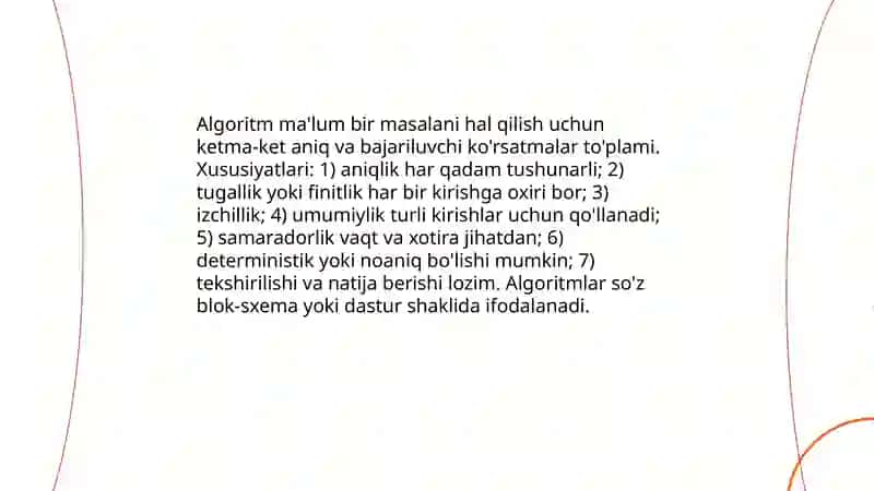 Algoritm va dasturlash asoslari 3