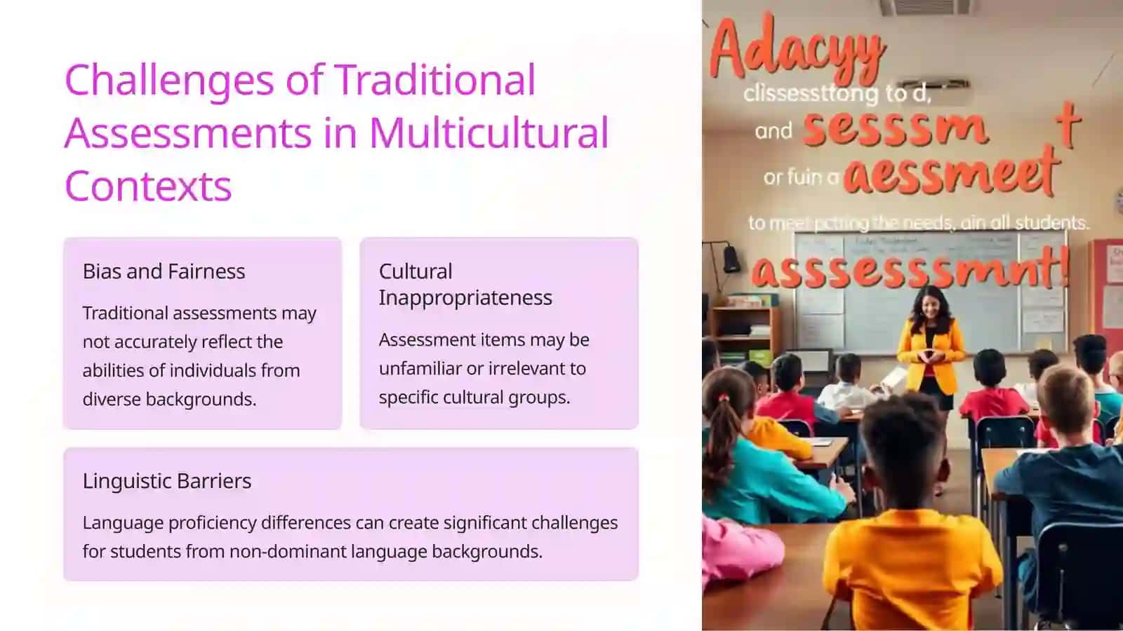 Taqdimotlar Multikultural muhitlarda baholash: Unikal xususiyatlar 3