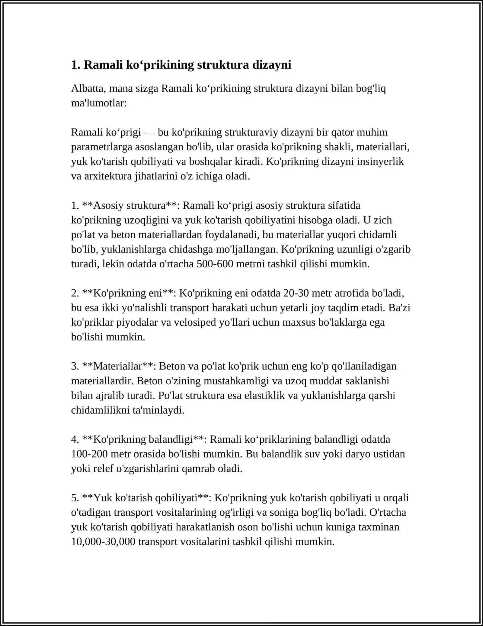RAMALI KOʻPRIKNING USTUNLARINI POYDEVOR BILAN BIRLASHTIRISH 3