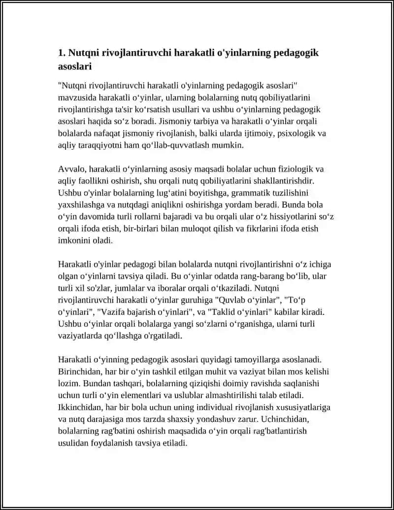 Nutqni rivojlantiruvchi harakatli o'yinlarning pedagogik asoslari 3