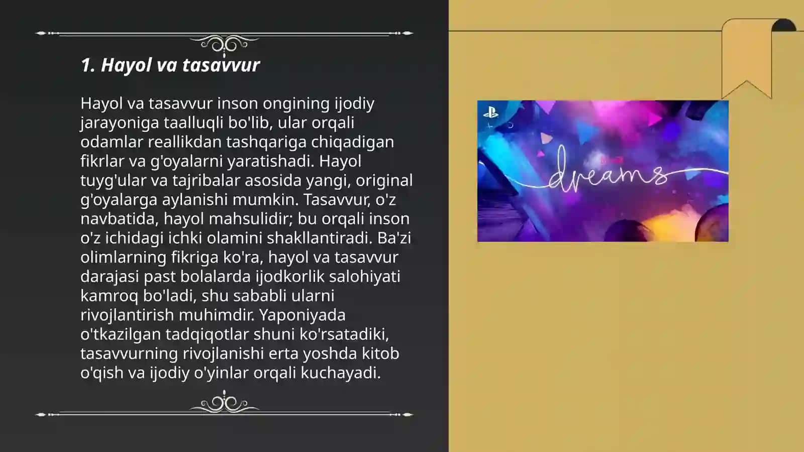 Hayol va Tasavvur 3