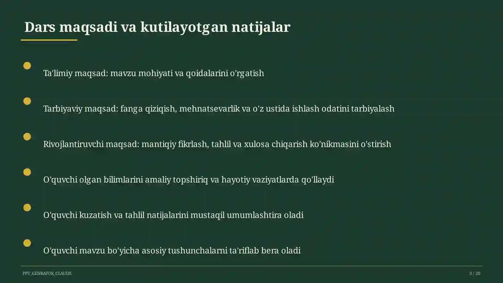 Uy hayvonlari va yovvoyi hayvonlar (1-sinf) 3