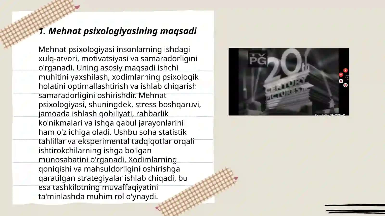 Mehnat psixologiyasi 3