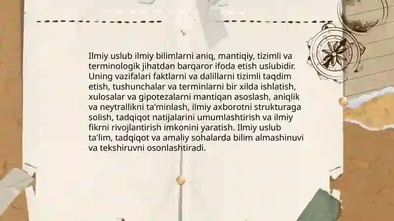 Ilmiy uslub turlari va xususyatlari 3