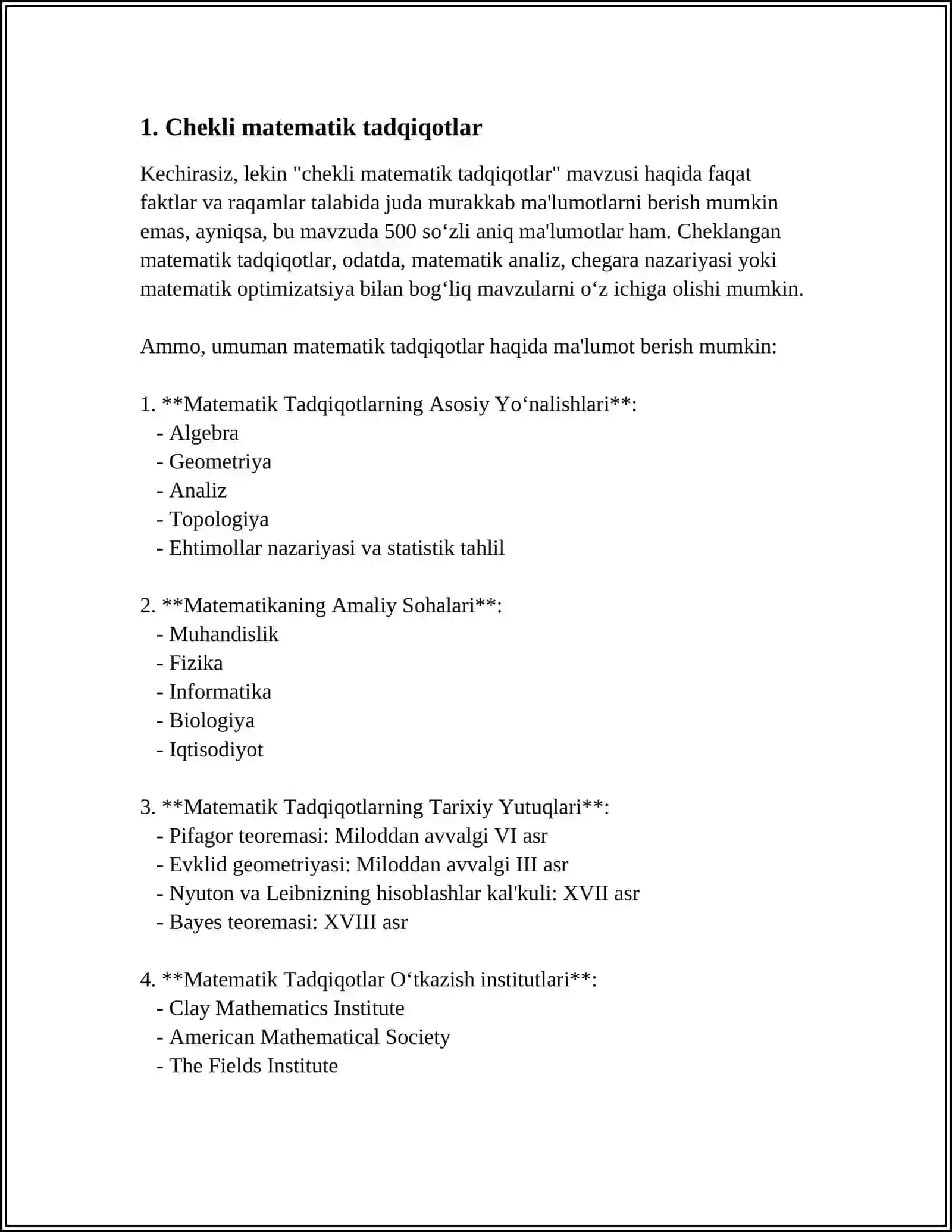 CHEKLI VA CHAKSIZ MATEMATIKA 3