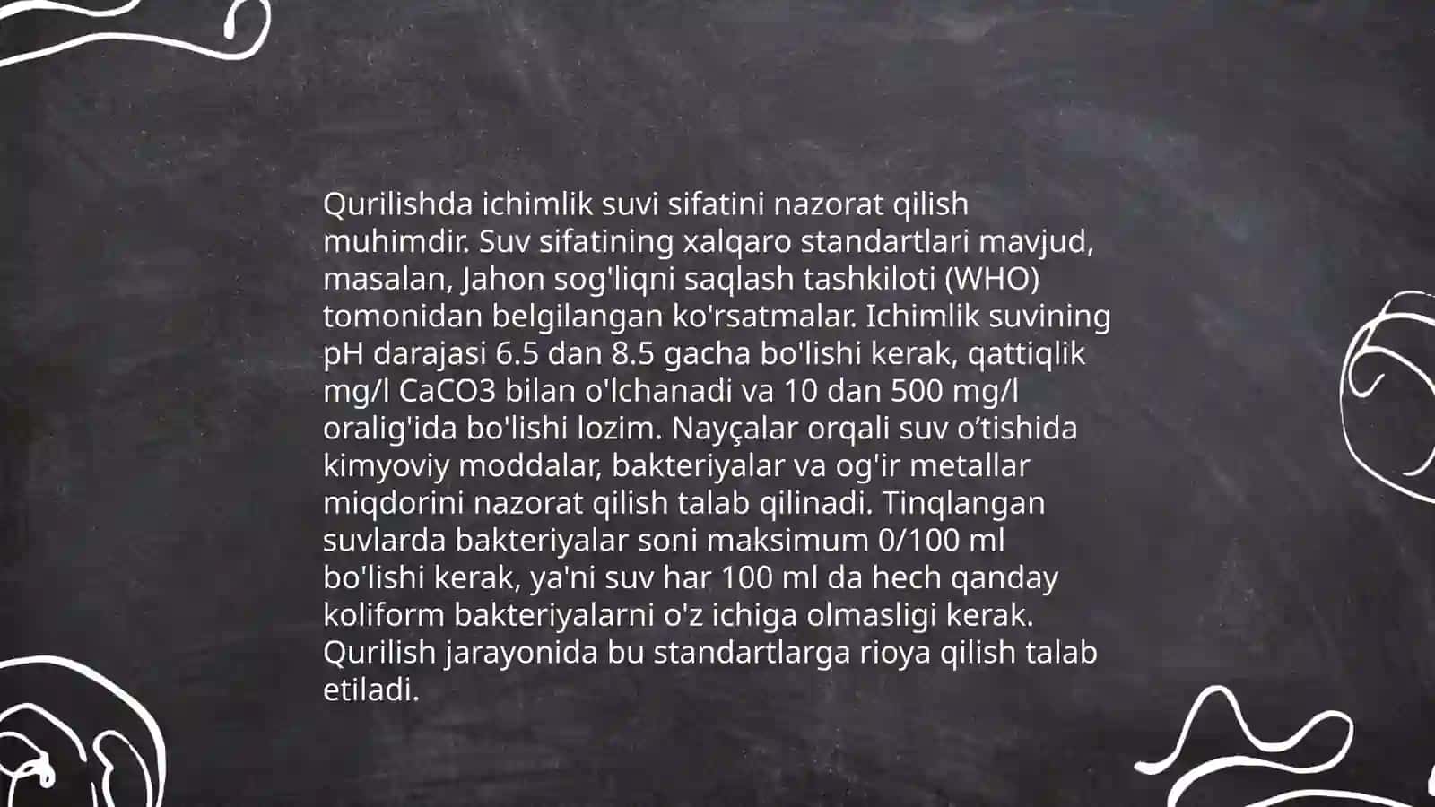 Qurilishda suv va havo sifatini boshqarish 3